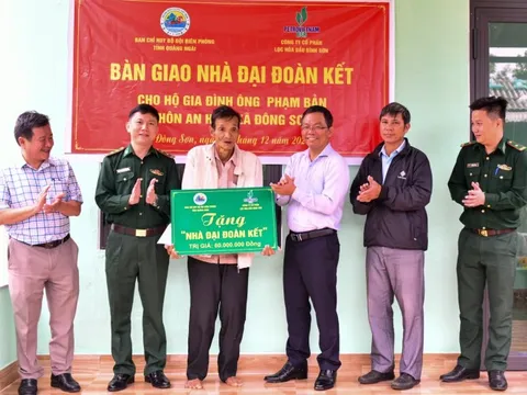 Khánh thành nhà đại đoàn kết do BSR tài trợ tại tỉnh Quảng Ngãi