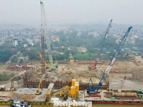 Toàn cảnh dự án cầu Tứ Liên gần 20.000 tỷ sau 7 tháng triển khai