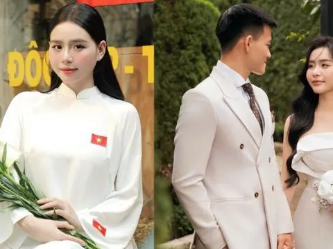 Mê mẩn nhan sắc hotgirl khiến Thanh Nhàn (U22 Việt Nam) yêu xa ngàn cây số, rồi "cưới liền tay" ở độ tuổi rất trẻ