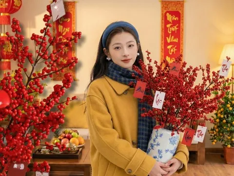 Bí kíp cắm đào đông đỏ chơi bền xuyên Tết 2026: Loài "trân châu đỏ" giúp gia chủ vượng khí, đỏ vận cả năm