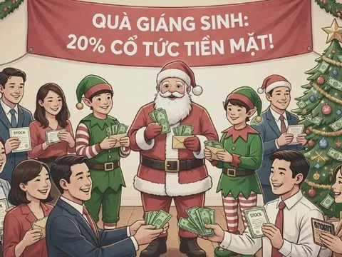 Một công ty ‘phát quà’ Giáng sinh bằng cổ tức tiền mặt 20%