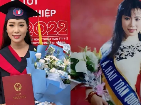 Á hậu Việt học tiến sĩ ở tuổi 54: Là giám đốc sân khấu kịch, hôn nhân viên mãn