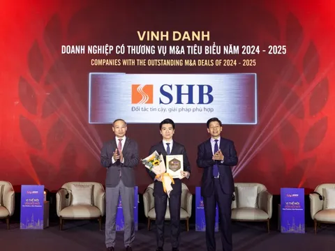 SHB là ‘Doanh nghiệp có thương vụ M&A tiêu biểu năm 2024-2025’