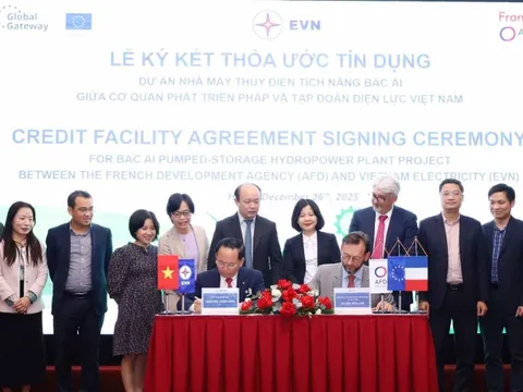 EVN và AFD ký tín dụng cho thủy điện tích năng đầu tiên của Việt Nam