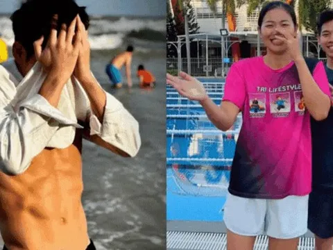 "Nam thần" bơi lội khoe body 8 múi cực phẩm, lúc ở cạnh Ánh Viên lại hoá em trai "tẻn tẻn" hút triệu view