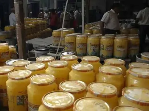 Nhận tin mật rồi đột kích một cơ sở, công an triệt phá đường dây sản xuất bơ giả từ hóa chất, tịch thu hơn 300kg sản phẩm pha trộn