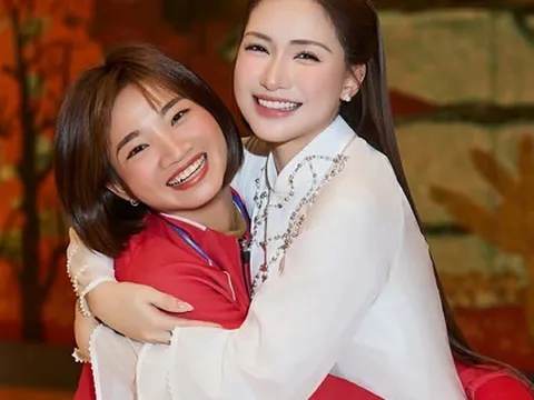 Khung hình toàn gái xinh lại còn giỏi: Hoà Minzy khoe visual sáng bừng ôm thắm thiết "nữ hoàng điền kinh" Việt Nam