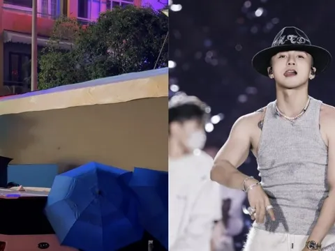 Vệ sĩ căng dù che kín không để lộ Sơn Tùng dù 1 giây, đại gia showbiz nhưng vẫn chung thuỷ với một thứ