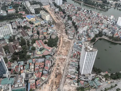 Toàn cảnh tuyến Vành đai 1 Hoàng Cầu - Voi Phục trước ngày thông tuyến kỹ thuật