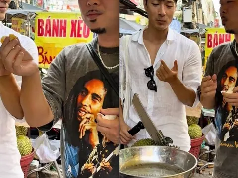 Ăn thử sầu riêng Việt Nam, khách Nhật làm ngay động tác khiến dân mạng đòi giữ lại, không cho về nước