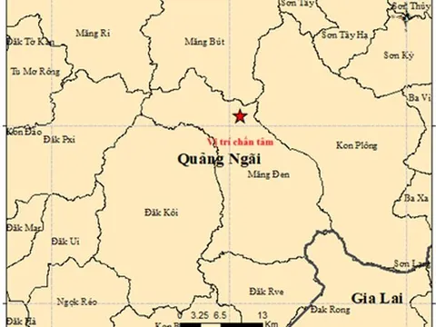 Quảng Ngãi: Xảy ra động đất ở xã Măng Đen