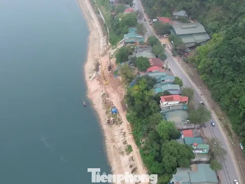 Dự án kè sông Đà gần 500 tỉ đồng chậm tiến độ