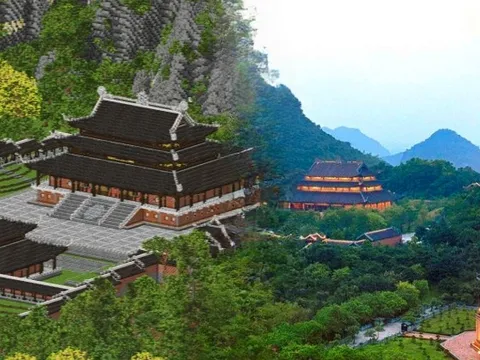 Chùa Bái Đính "gây bão" toàn cầu khi xuất hiện lộng lẫy trong game Minecraft, giúp đội ngũ Việt Nam giành ngôi Vô địch thế giới