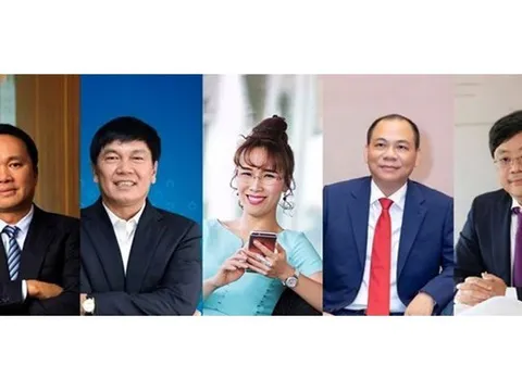 Khối tài sản của 5 tỷ phú Việt Nam đầu năm 2026