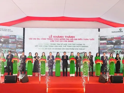 Vietcombank khánh thành 2 công trình chào mừng Đại hội XIV của Đảng