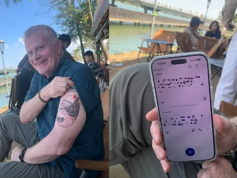 Khách Tây xăm một địa danh Việt Nam lên cánh tay: Gửi lời nhắn khiến nhiều người xúc động