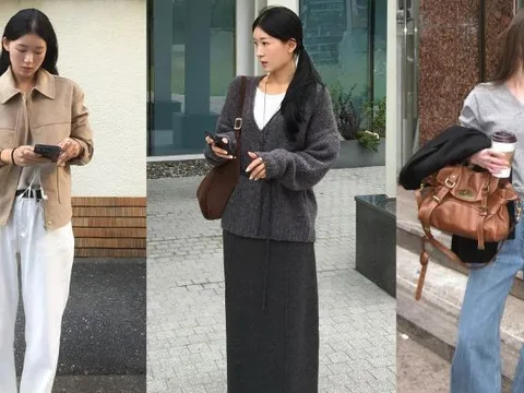 Nàng blogger mặc trang phục màu trung tính mỗi ngày, nhưng set nào cũng đẹp miễn chê