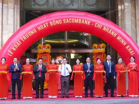 Sacombank khai trương Chi nhánh Minh Khai tăng kết nối tài chính tại trung tâm TP.HCM