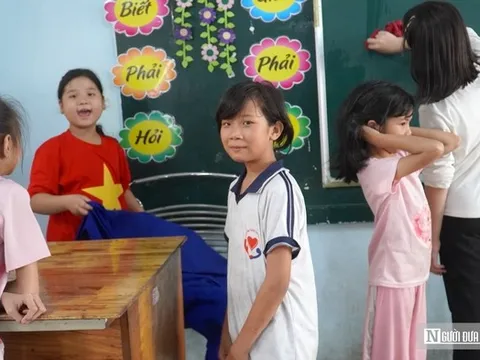 Ngôi trường gieo con chữ, giữ Tết ấm no cho trẻ em kém may mắn