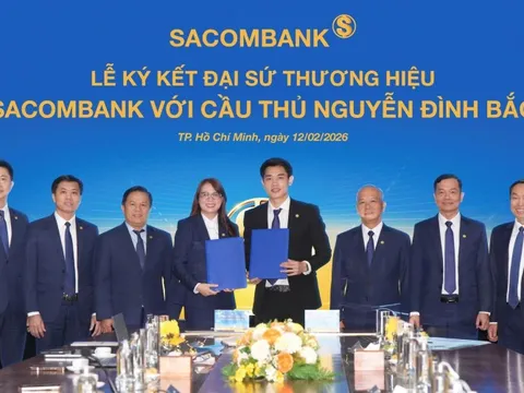 Cầu thủ Nguyễn Đình Bắc chính thức trở thành Đại sứ thương hiệu Sacombank