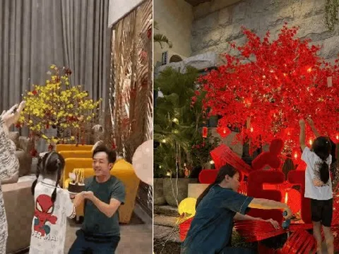 Vợ chồng Cường Đô La ăn Tết siêu hoành tráng