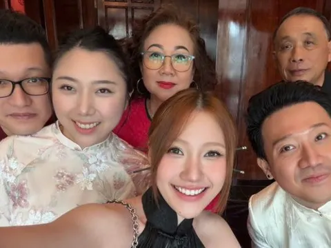 Hari Won vắng mặt trong bức ảnh chung của gia đình Trấn Thành