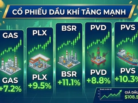 MBS: Xung đột Trung Đông, nguy cơ tại eo biển Hormuz tác động mạnh, cổ phiếu dầu khí và năng lượng nhanh chóng tăng kịch trần