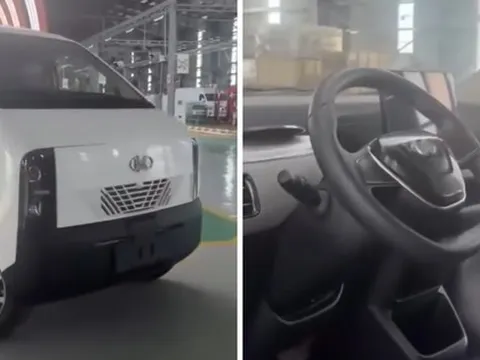 Xe điện lạ bất ngờ xuất hiện trong nhà máy ô tô ở Huế của hãng Việt: Đi bao xa, giá thế nào?