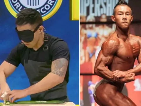 Màn trình diễn bịt mắt cắt dưa chuột ghi danh kỷ lục Guinness