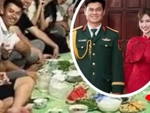 Hòa Minzy và chồng Đại úy tụ họp giản dị bên bạn bè, Erik - Đức Phúc góp mặt