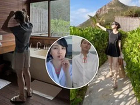 Lộ ảnh Sơn Tùng M-TP và Hải Tú nghỉ dưỡng ở resort?
