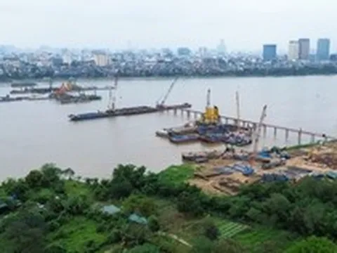 Bên trong đại công trường cầu Trần Hưng Đạo gần 16 nghìn tỷ đồng ở Hà Nội