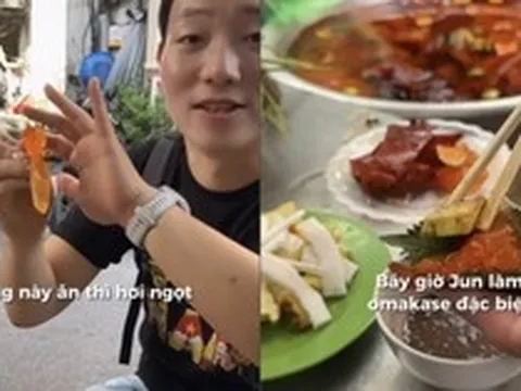 Khách Hàn chi 50.000 xử gọn sứa đỏ mắm tôm và chả rươi khiến dân tình ngả mũ bái phục