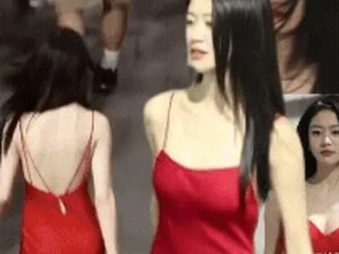 Mỹ nữ diện váy đỏ khoe lưng trần viral khắp xứ Trung: 1,4 tỷ dân khó ai làm lại