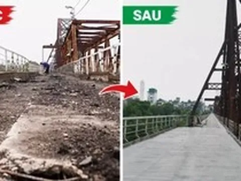 Hơn 1 tháng sửa chữa, cầu Long Biên thay đổi thế nào?