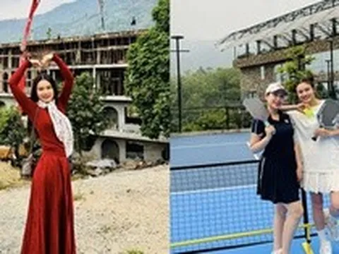 Cận cảnh biệt phủ 10.000m2 có cả biệt thự 10 phòng ngủ lẫn sân pickleball của nữ NSND 44 tuổi