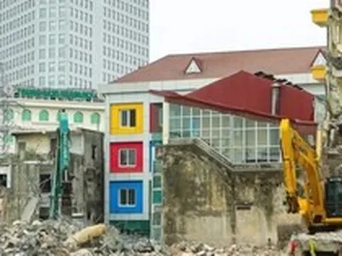 Hình ảnh phố Vạn Kiếp sau đợt tháo dỡ phục vụ dự án cầu Trần Hưng Đạo