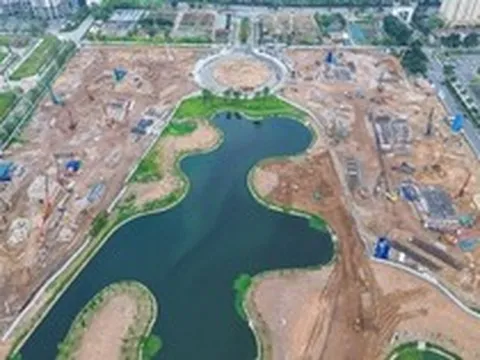 Noble West Lake Ha Noi: 12 tòa tháp 40 tầng thi công xuyên đêm, "đại công trường" lớn bậc nhất Tây Hồ Tây lộ diện
