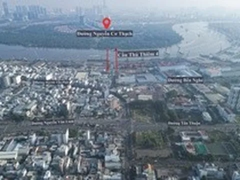 Cận cảnh vị trí xây cầu Thủ Thiêm 4 trước ngày khởi công