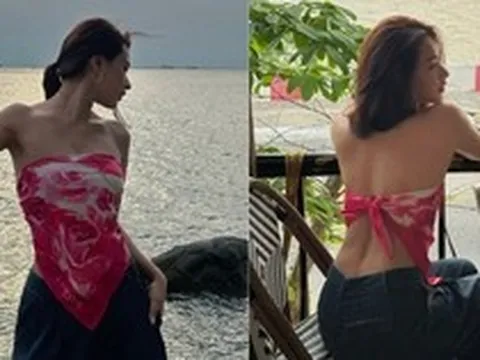 Baifern Việt Nam khoe bóng lưng cực nuột, body sexy trái dấu với nhan sắc "thần tiên tỷ tỷ"
