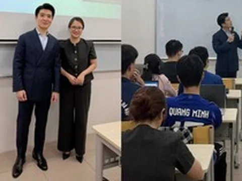 Thầy giáo diện vest bảnh bao đứng trên giảng đường, hoá ra là Tổng tài nghìn tỷ nhà bầu Hiển