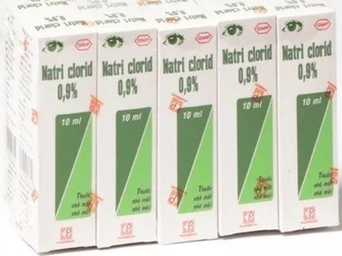 Thu hồi lô thuốc nhỏ mắt Natri clorid 0,9% do Công ty Pharmedic sản xuất