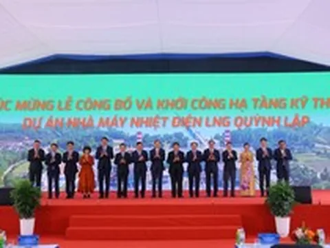 Khởi công hạ tầng kỹ thuật Nhà máy điện LNG Quỳnh Lập