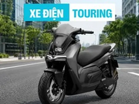 Lộ xe máy điện VinFast hoàn toàn mới tại Việt Nam: Thiết kế phong cách touring, động cơ đặt giữa, kính chắn gió cỡ lớn thoải mái đi phượt