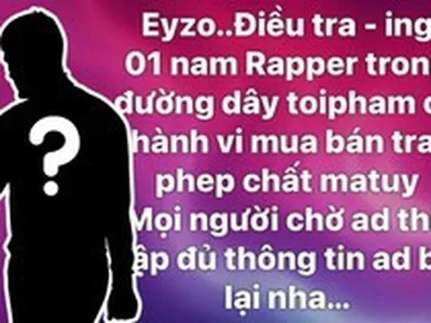 Đang điều tra 1 nam rapper Việt trong đường dây mua bán trái phép chất ma túy