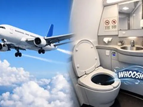 Khám phá cách thức hoạt động nhà vệ sinh trên máy bay