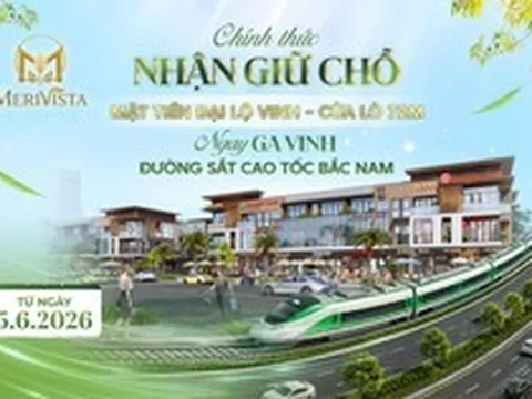 Merivista nhận giữ chỗ: Tâm điểm đầu tư tại ga Vinh đường sắt cao tốc Bắc Nam