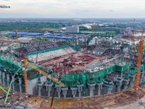 Lộ diện tiến độ siêu sân vận động lớn thứ 2 Việt Nam tại Hưng Yên: Hạ tầng vượt chuẩn FIFA, sở hữu công nghệ chưa từng có tại Việt Nam