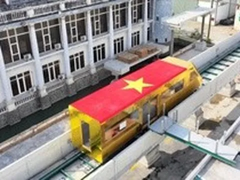 Việt Nam vừa có đoàn tàu dát vàng được chạy thử dưới lòng đất, thiết kế chở được 80 khách
