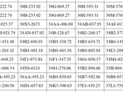 401 chủ xe có biển số sau khẩn trương nộp phạt nguội theo Nghị định 168